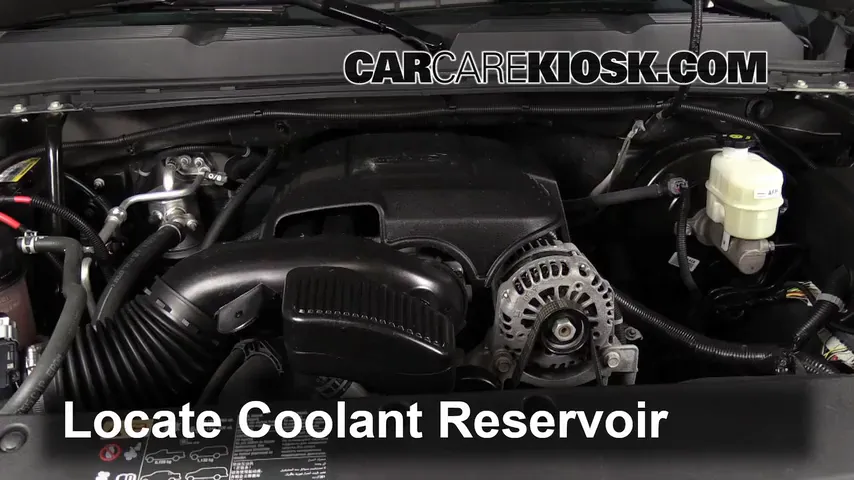 2013 Chevrolet Silverado 1500 LT 5.3L V8 FlexFuel Crew Cab Pickup Refrigerante (anticongelante) Agregar refrigerante